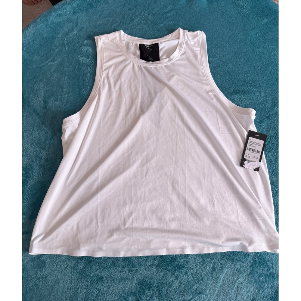 Peloton Interlock Bonded Performance Run Tank White XL‎ WT00905-100-XL NWT